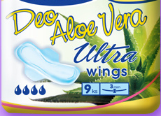 00403 Ultra thin with wings with aloe vera