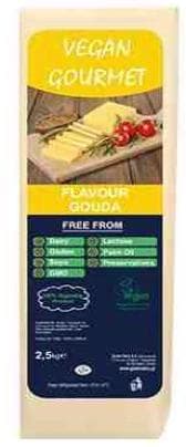 Vegan analogue yellow cheese